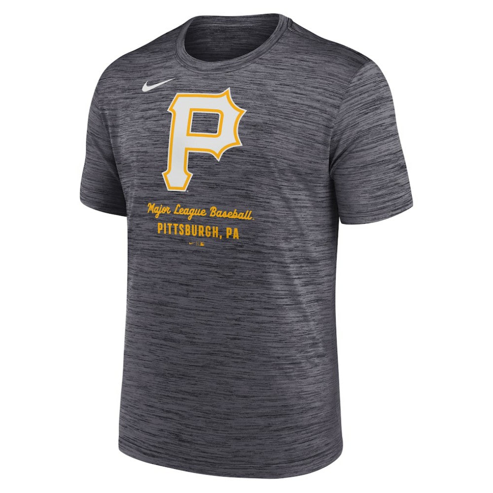 Pittsburgh Pirates Velocity Dri-FIT T-Shirt Gray | Nike