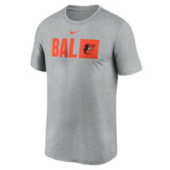 Baltimore Orioles Tricode Legend Performance T-Shirt Heather Gray | Nike