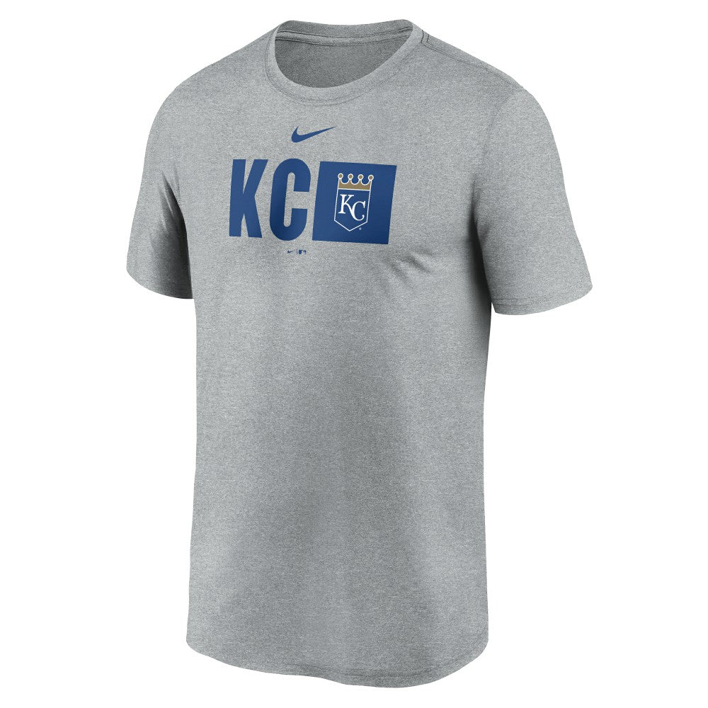 Kansas City Royals Tricode Legend Performance T-Shirt Heather Gray | Nike