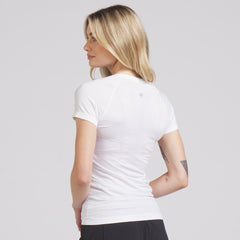Detroit Red Wings lululemon Women's Swiftly Tech Short-Sleeve Shirt 2.0 White
