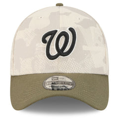 Washington Nationals 2025 Armed Forces Day 39THIRTY Flex Hat Light Beige/Olive | New Era