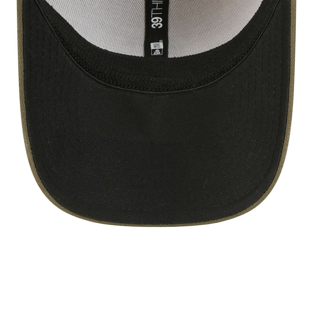Chicago Cubs 2025 Armed Forces Day 39THIRTY Flex Hat Light Beige/Olive | New Era