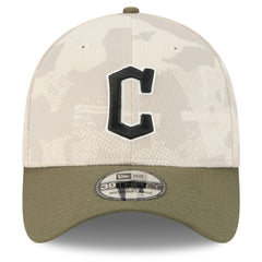 Cleveland Guardians 2025 Armed Forces Day 39THIRTY Flex Hat Light Beige/Olive | New Era