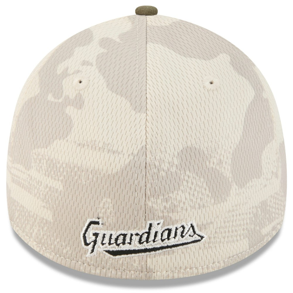 Cleveland Guardians 2025 Armed Forces Day 39THIRTY Flex Hat Light Beige/Olive | New Era