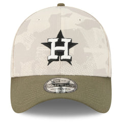 Houston Astros 2025 Armed Forces Day 39THIRTY Flex Hat Light Beige/Olive | New Era