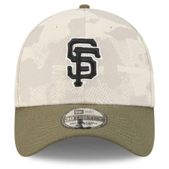 San Francisco Giants 2025 Armed Forces Day 39THIRTY Flex Hat Light Beige/Olive | New Era
