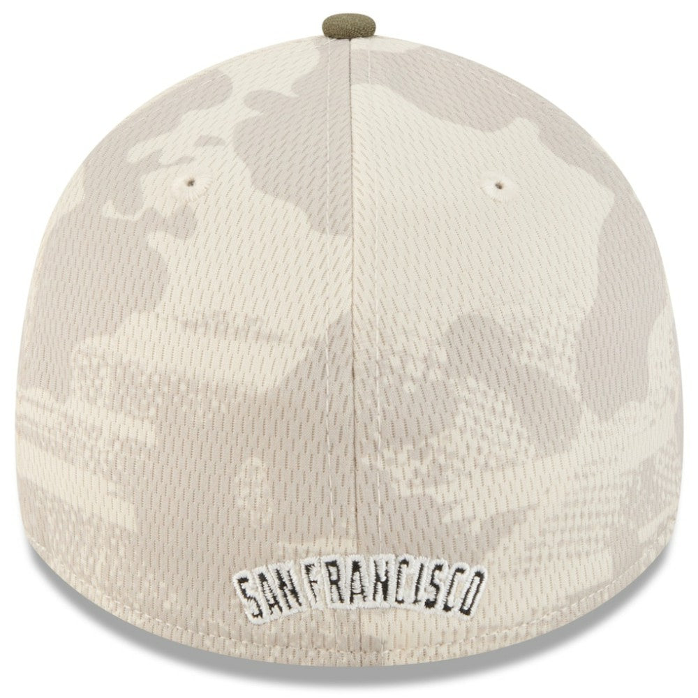 San Francisco Giants 2025 Armed Forces Day 39THIRTY Flex Hat Light Beige/Olive | New Era