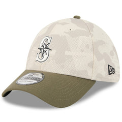 Seattle Mariners 2025 Armed Forces Day 39THIRTY Flex Hat Light Beige/Olive | New Era