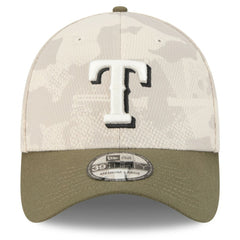 Texas Rangers 2025 Armed Forces Day 39THIRTY Flex Hat Light Beige/Olive | New Era