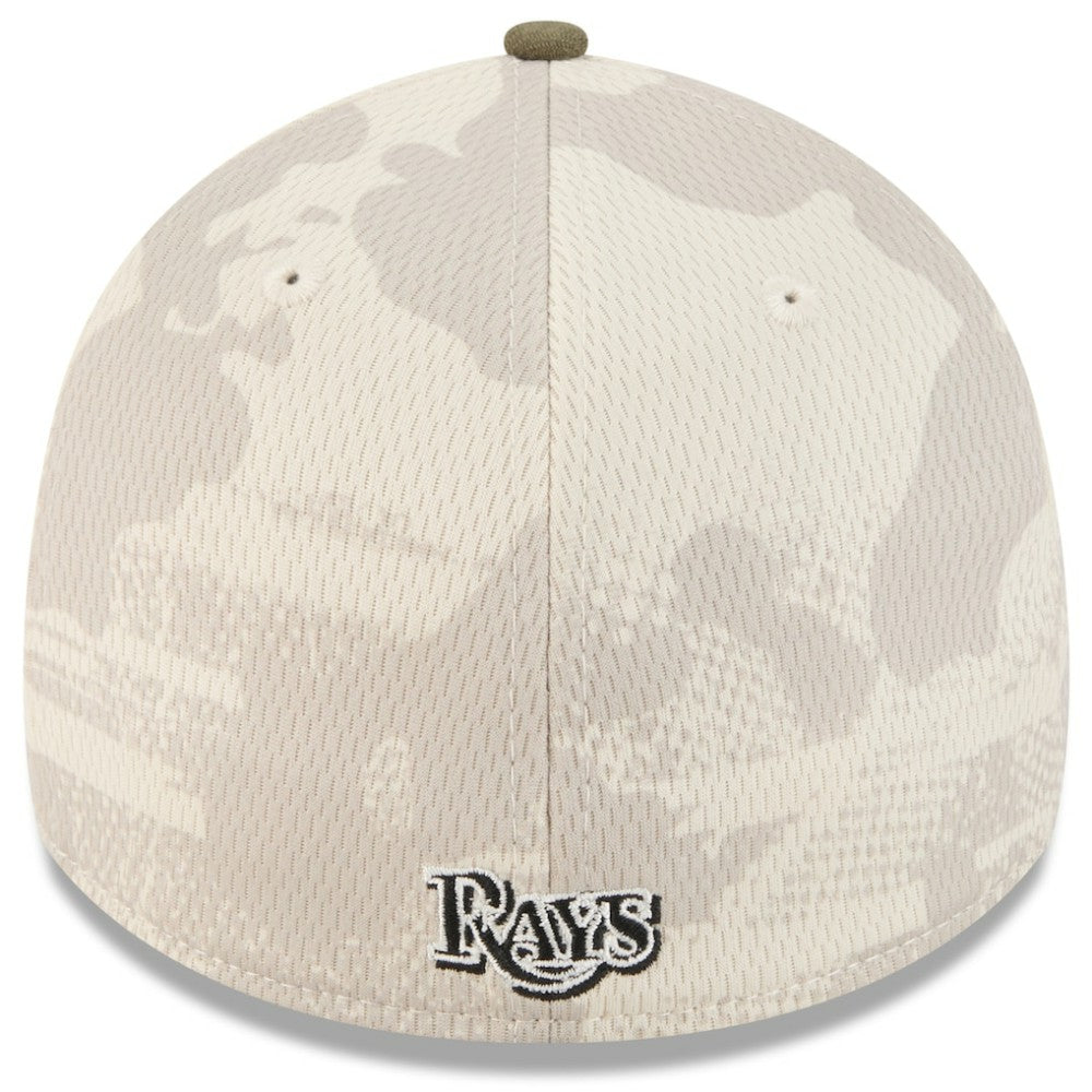 Tampa Bay Rays 2025 Armed Forces Day 39THIRTY Flex Hat Light Beige/Olive | New Era