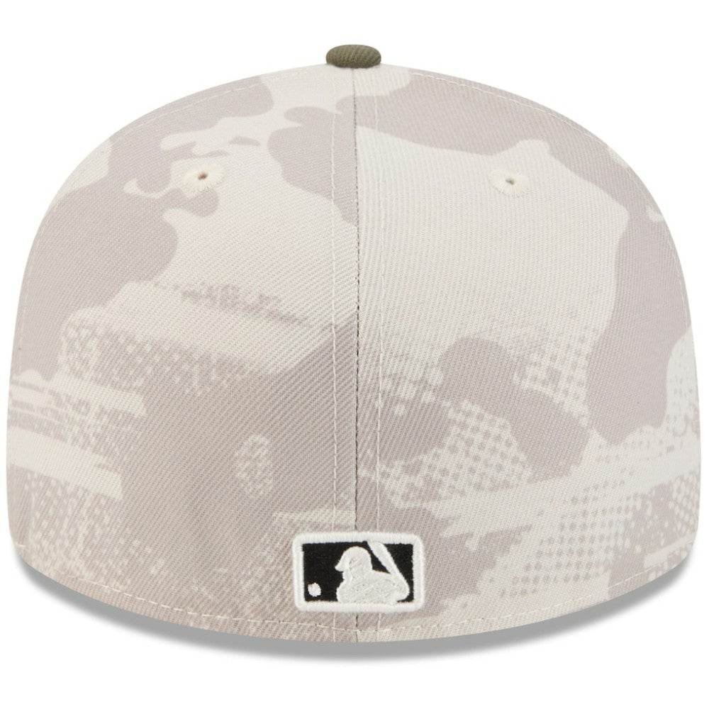 New York Yankees 2025 Armed Forces Day 59FIFTY Fitted Hat Light Beige/Olive | New Era