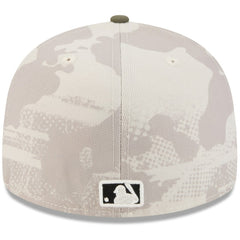 New York Yankees 2025 Armed Forces Day 59FIFTY Fitted Hat Light Beige/Olive | New Era
