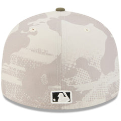 Los Angeles Dodgers 2025 Armed Forces Day 59FIFTY Fitted Hat Light Beige/Olive | New Era