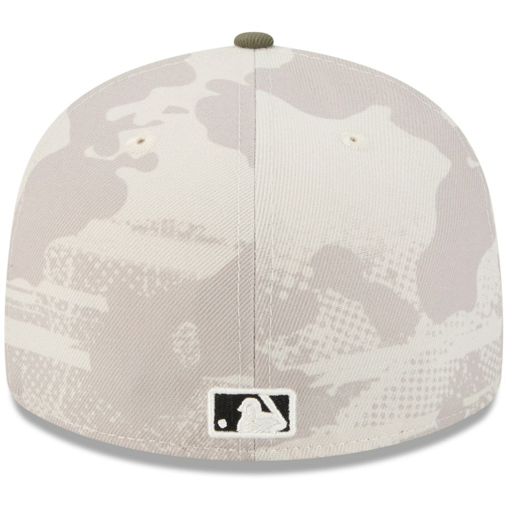 Pittsburgh Pirates 2025 Armed Forces Day 59FIFTY Fitted Hat Light Beige/Olive | New Era