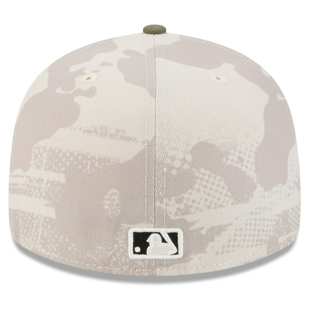 Tampa Bay Rays 2025 Armed Forces Day 59FIFTY Fitted Hat Light Beige/Olive | New Era
