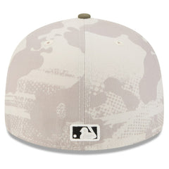 Tampa Bay Rays 2025 Armed Forces Day 59FIFTY Fitted Hat Light Beige/Olive | New Era