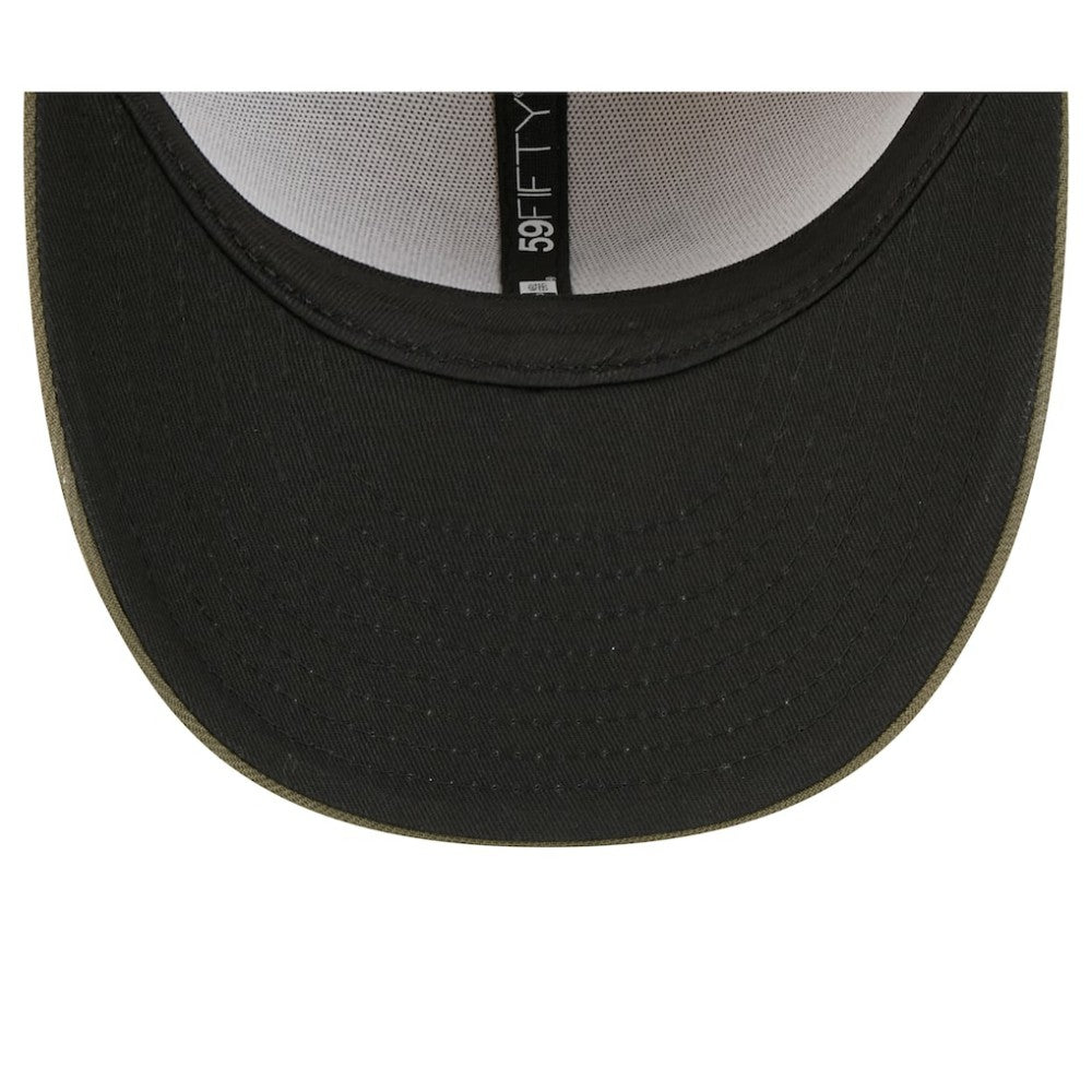 Tampa Bay Rays 2025 Armed Forces Day 59FIFTY Fitted Hat Light Beige/Olive | New Era
