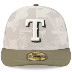 Texas Rangers 2025 Armed Forces Day 59FIFTY Fitted Hat Light Beige/Olive | New Era