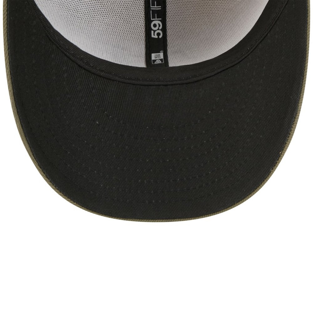 Texas Rangers 2025 Armed Forces Day 59FIFTY Fitted Hat Light Beige/Olive | New Era