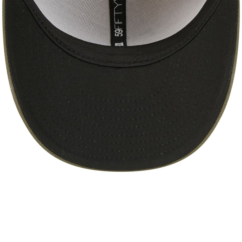 Seattle Mariners 2025 Armed Forces Day 59FIFTY Fitted Hat Light Beige/Olive | New Era