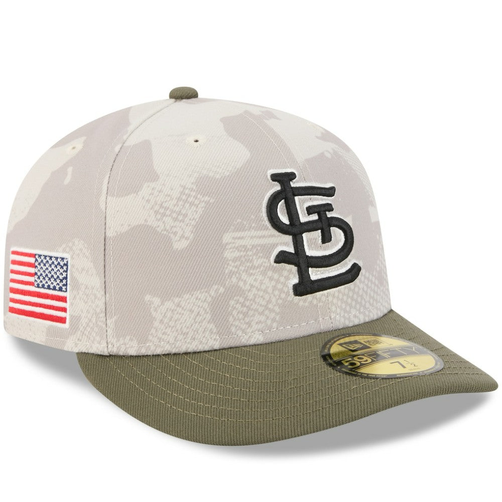 St. Louis Cardinals 2025 Armed Forces Day 59FIFTY Fitted Hat Light Beige/Olive | New Era