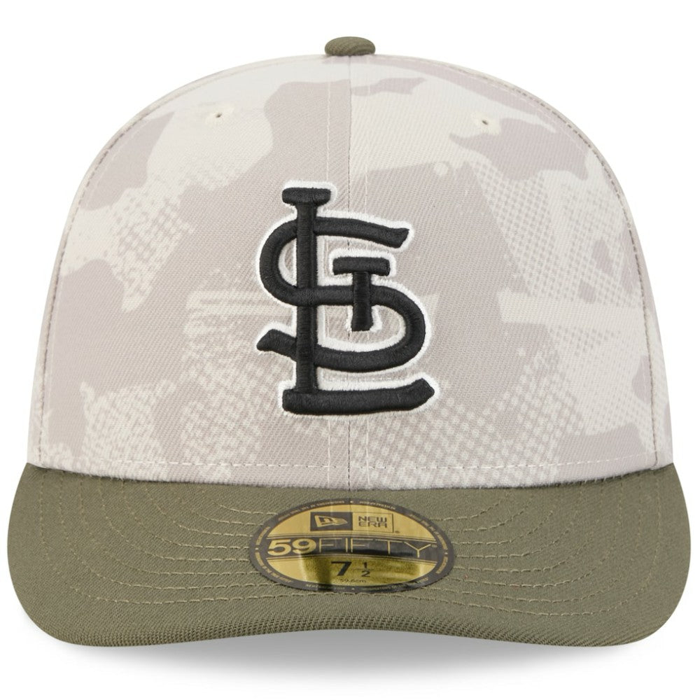 St. Louis Cardinals 2025 Armed Forces Day 59FIFTY Fitted Hat Light Beige/Olive | New Era