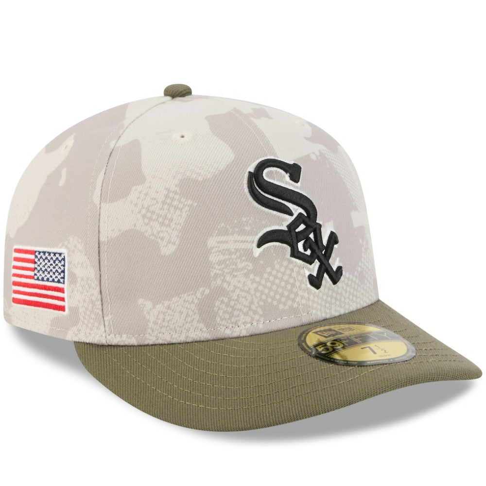 Chicago White Sox 2025 Armed Forces Day 59FIFTY Fitted Hat Light Beige/Olive | New Era