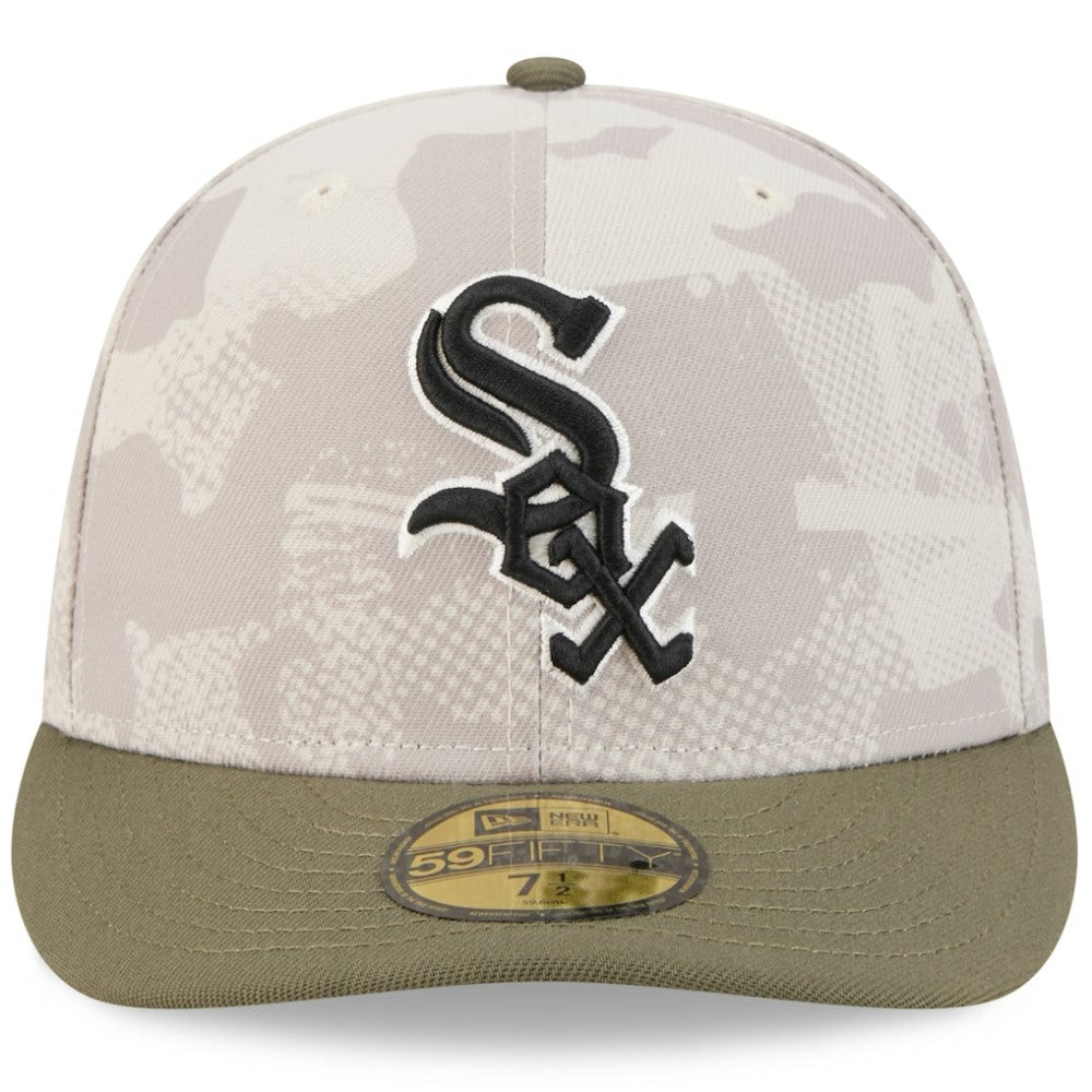 Chicago White Sox 2025 Armed Forces Day 59FIFTY Fitted Hat Light Beige/Olive | New Era