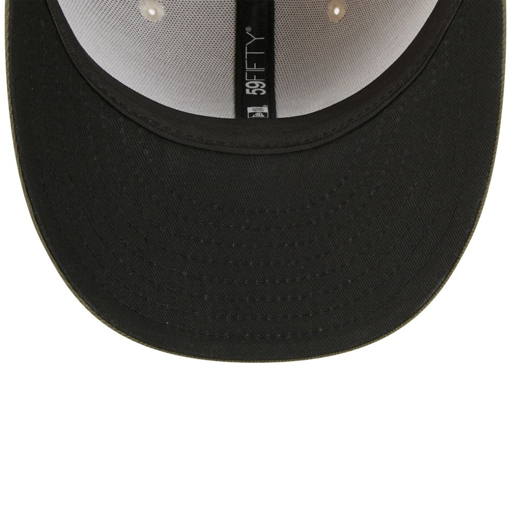 Cincinnati Reds 2025 Armed Forces Day 59FIFTY Fitted Hat Light Beige/Olive | New Era