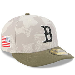 Boston Red Sox 2025 Armed Forces Day 59FIFTY Fitted Hat Light Beige/Olive | New Era
