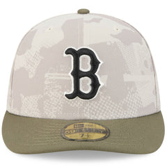 Boston Red Sox 2025 Armed Forces Day 59FIFTY Fitted Hat Light Beige/Olive | New Era