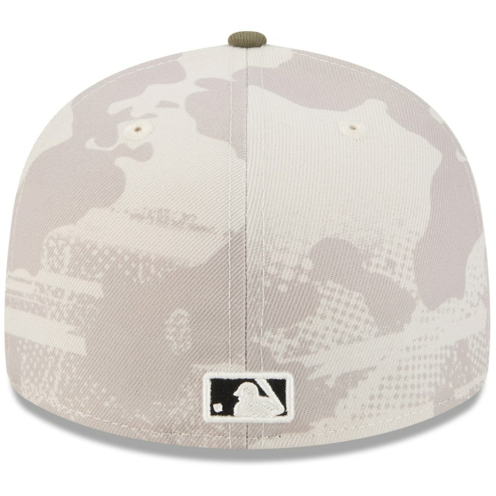 Boston Red Sox 2025 Armed Forces Day 59FIFTY Fitted Hat Light Beige/Olive | New Era