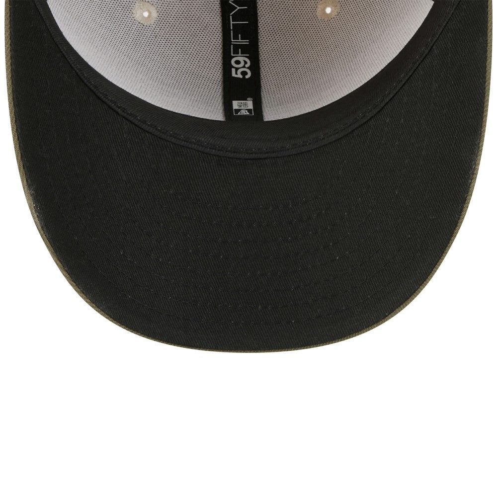 Los Angeles Angels 2025 Armed Forces Day 59FIFTY Fitted Hat Light Beige/Olive | New Era