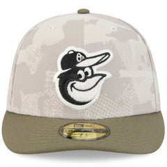 Baltimore Orioles 2025 Armed Forces Day 59FIFTY Fitted Hat Light Beige/Olive | New Era