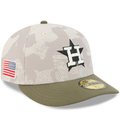 Houston Astros 2025 Armed Forces Day 59FIFTY Fitted Hat Light Beige/Olive | New Era
