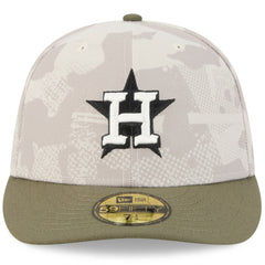 Houston Astros 2025 Armed Forces Day 59FIFTY Fitted Hat Light Beige/Olive | New Era