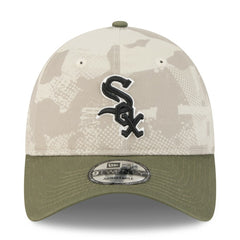 Chicago White Sox 2025 Armed Forces Day 9TWENTY Adjustable Hat Light Beige/Olive | New Era