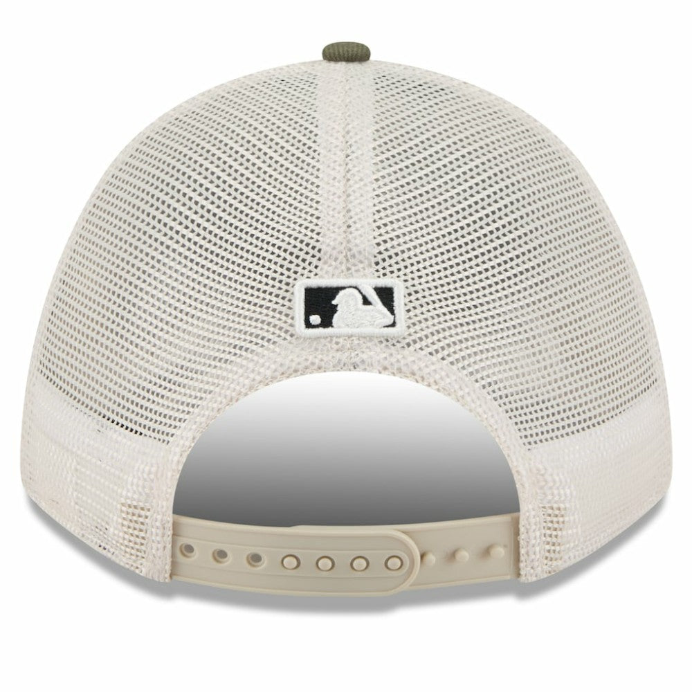 San Diego Padres 2025 Armed Forces Day 9FORTY M-Crown A-Frame Adjustable Hat Light Beige/Olive | New Era