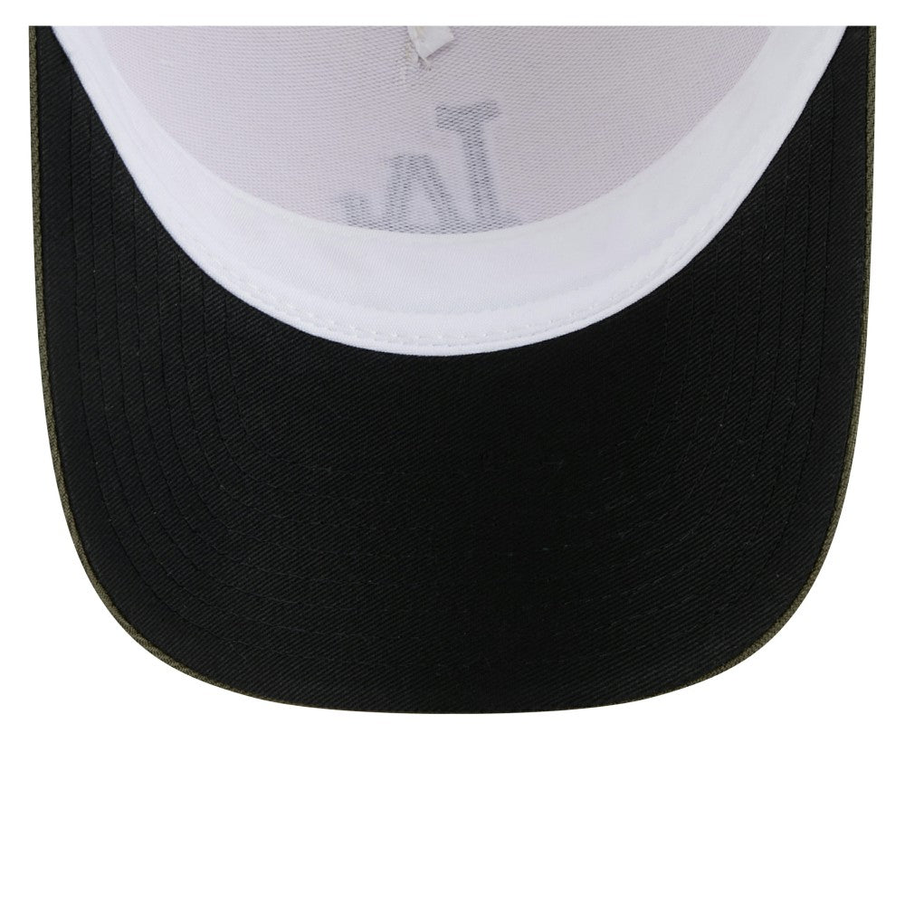Los Angeles Dodgers 2025 Armed Forces Day 9FORTY M-Crown A-Frame Adjustable Hat Light Beige/Olive | New Era