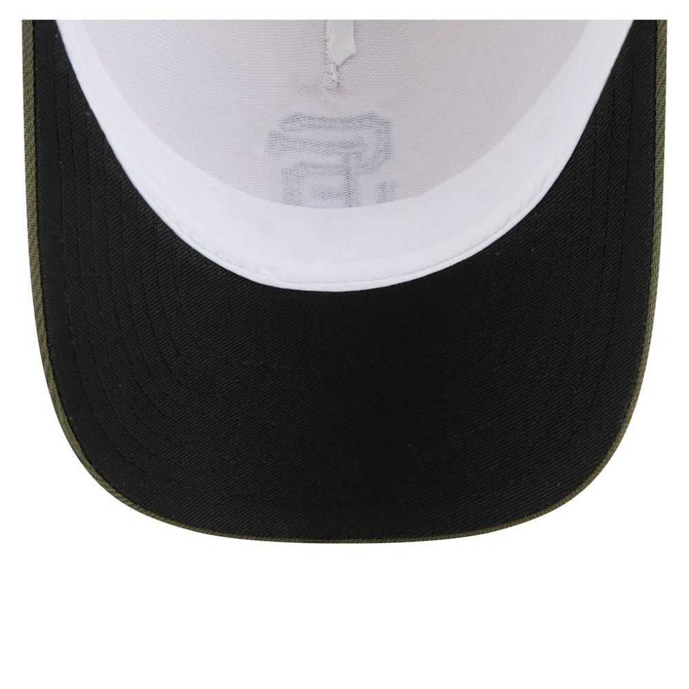 San Francisco Giants 2025 Armed Forces Day 9FORTY M-Crown A-Frame Adjustable Hat Light Beige/Olive | New Era