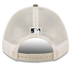 Tampa Bay Rays 2025 Armed Forces Day 9FORTY M-Crown A-Frame Adjustable Hat Light Beige/Olive | New Era
