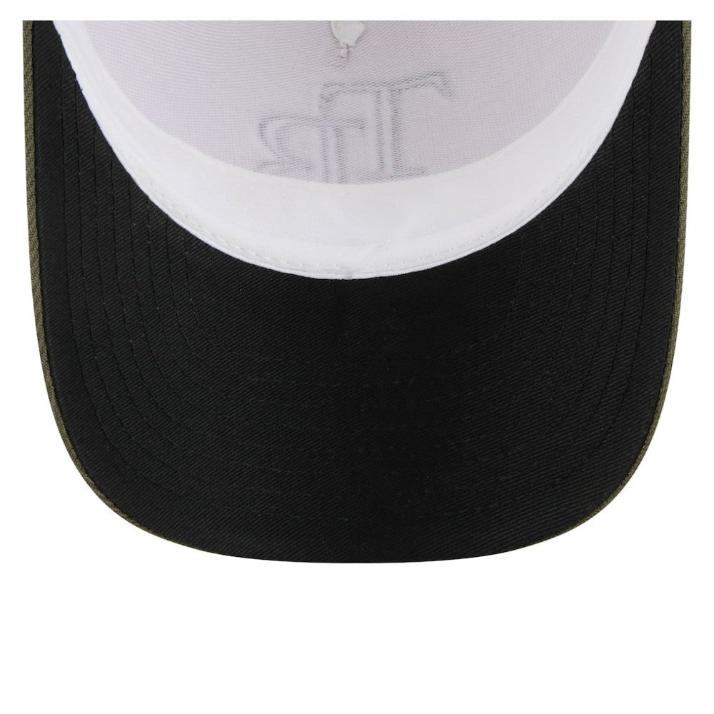 Tampa Bay Rays 2025 Armed Forces Day 9FORTY M-Crown A-Frame Adjustable Hat Light Beige/Olive | New Era