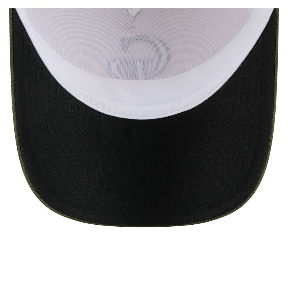 Colorado Rockies 2025 Armed Forces Day 9FORTY M-Crown A-Frame Adjustable Hat Light Beige/Olive | New Era
