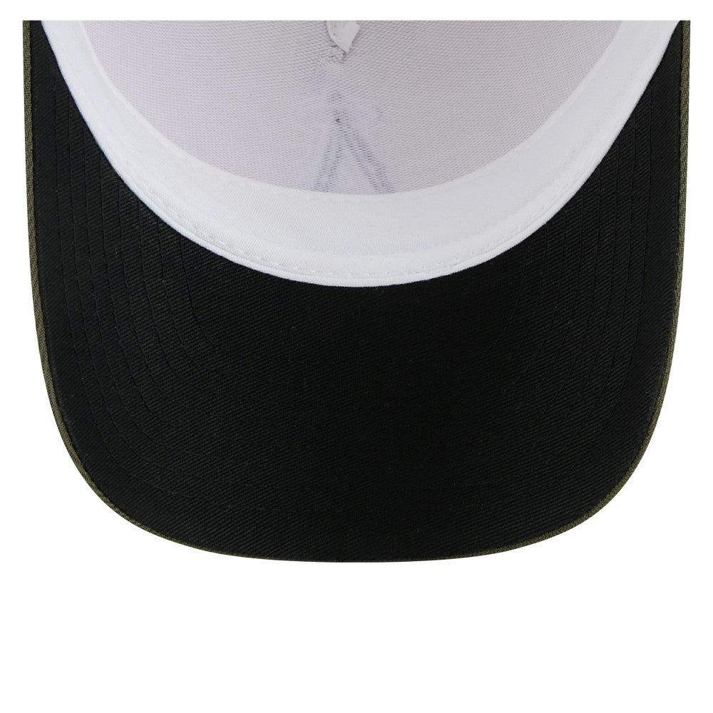 Los Angeles Angels 2025 Armed Forces Day 9FORTY M-Crown A-Frame Adjustable Hat Light Beige/Olive | New Era
