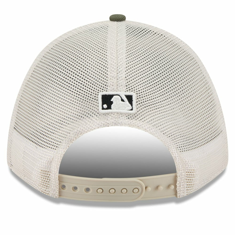 Baltimore Orioles 2025 Armed Forces Day 9FORTY M-Crown A-Frame Adjustable Hat Light Beige/Olive | New Era