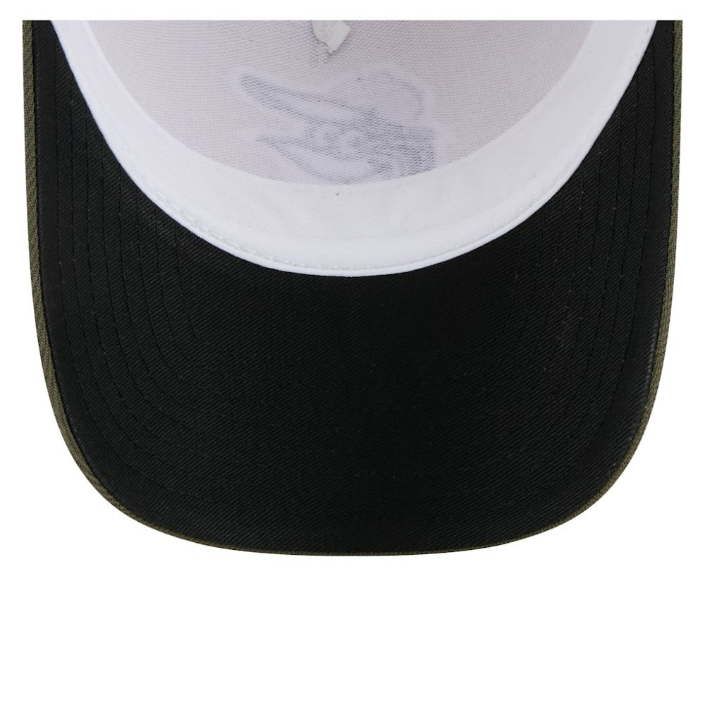 Baltimore Orioles 2025 Armed Forces Day 9FORTY M-Crown A-Frame Adjustable Hat Light Beige/Olive | New Era
