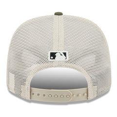Miami Marlins 2025 Armed Forces Day 9SEVENTY Stretch-Snap Hat Light Beige/Olive | New Era