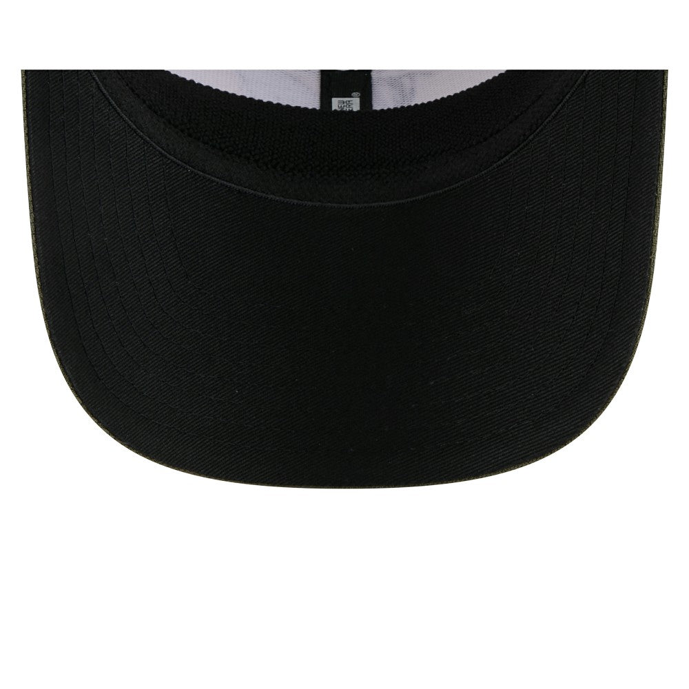 Miami Marlins 2025 Armed Forces Day 9SEVENTY Stretch-Snap Hat Light Beige/Olive | New Era
