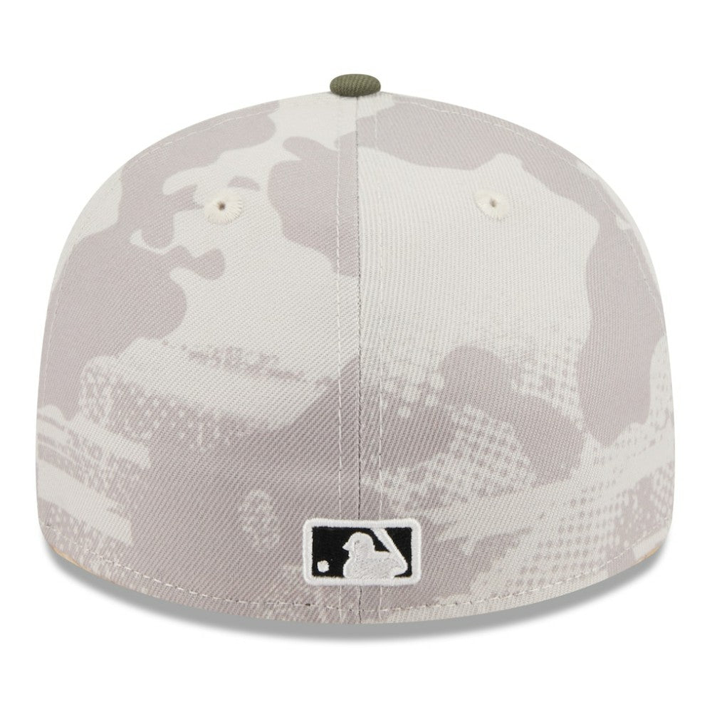 Pittsburgh Pirates 2025 Armed Forces Day Low Profile 59FIFTY Fitted Hat Light Beige/Olive | New Era