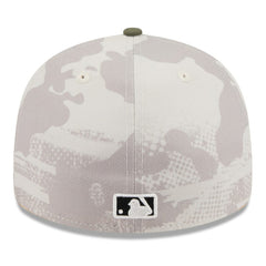Pittsburgh Pirates 2025 Armed Forces Day Low Profile 59FIFTY Fitted Hat Light Beige/Olive | New Era